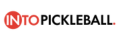 INTO Pickleball logo with "INTO" in red circle and "PICKLEBALL" in black text.