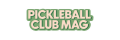 "Pickleball Club Mag" text logo in green and beige.