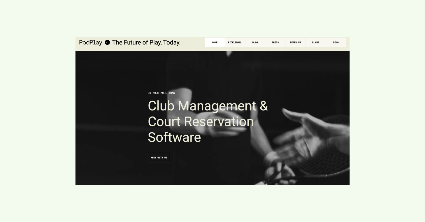 Image of PodPlay website