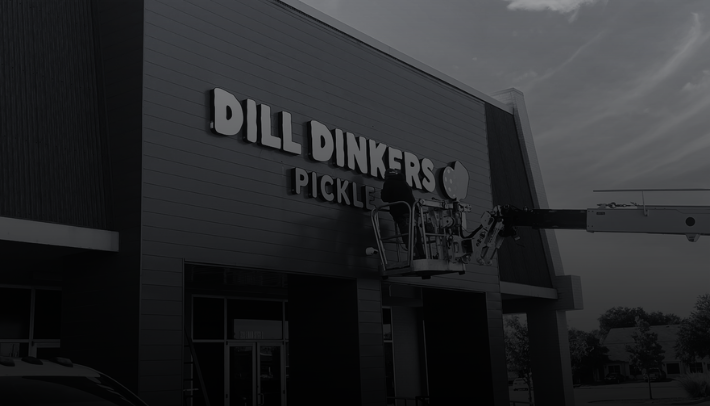 Dill dinkers pickle store at shopping plaza