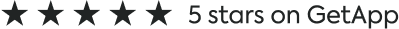 5 stars on GetApp