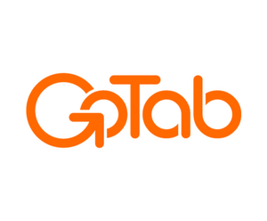 GoTab logo in orange letters