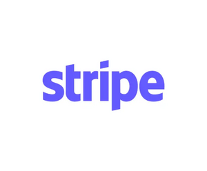 Stripe logo in blue text