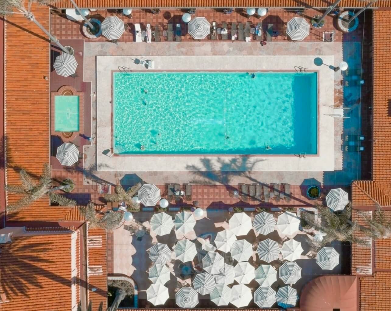 Aerial photo of La Jolla's pool