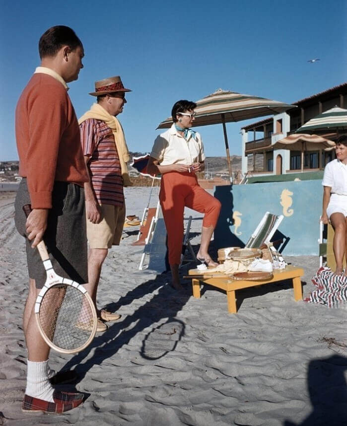 vintage photo of members enjoying la jolla's beach club