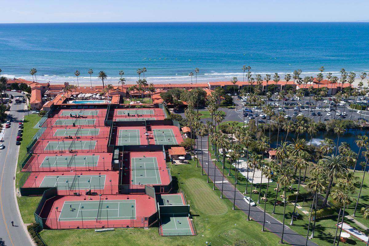 Aerial view of la jolla courts