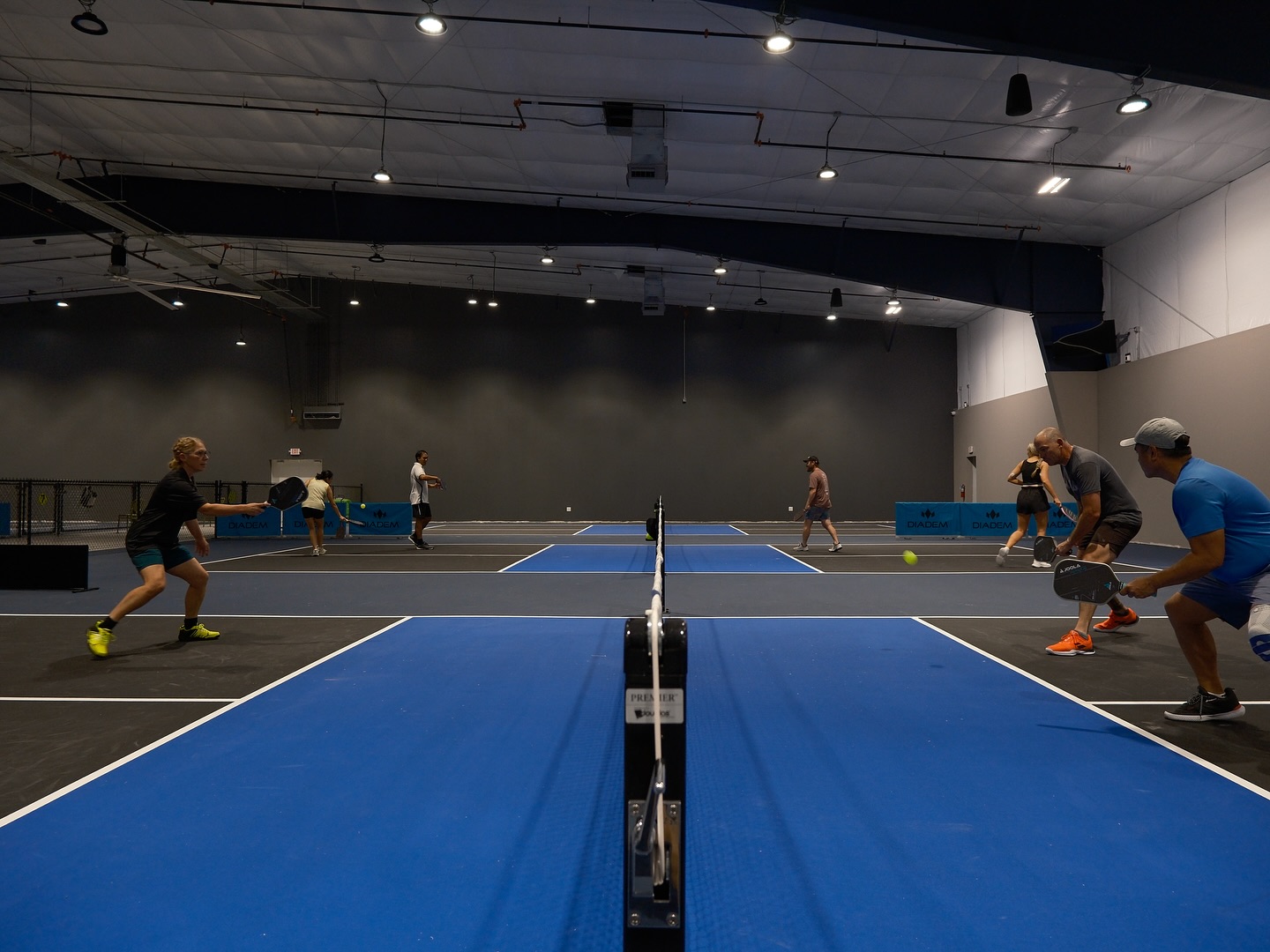 Pickleball Zone's indoor pickleball courts