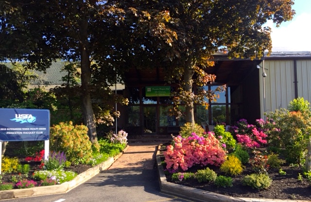 Princeton Racquet Club front entrance to building