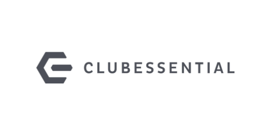CourtReserve Integration Partner Clubessential Gray clubessential logo with stylized letter e